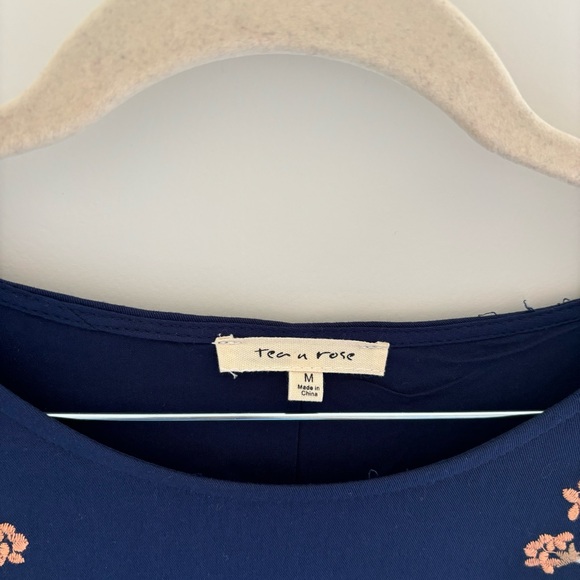 Tea N Rose Boutique Cathy Embroidered Pocket Dress - Picture 4 of 6